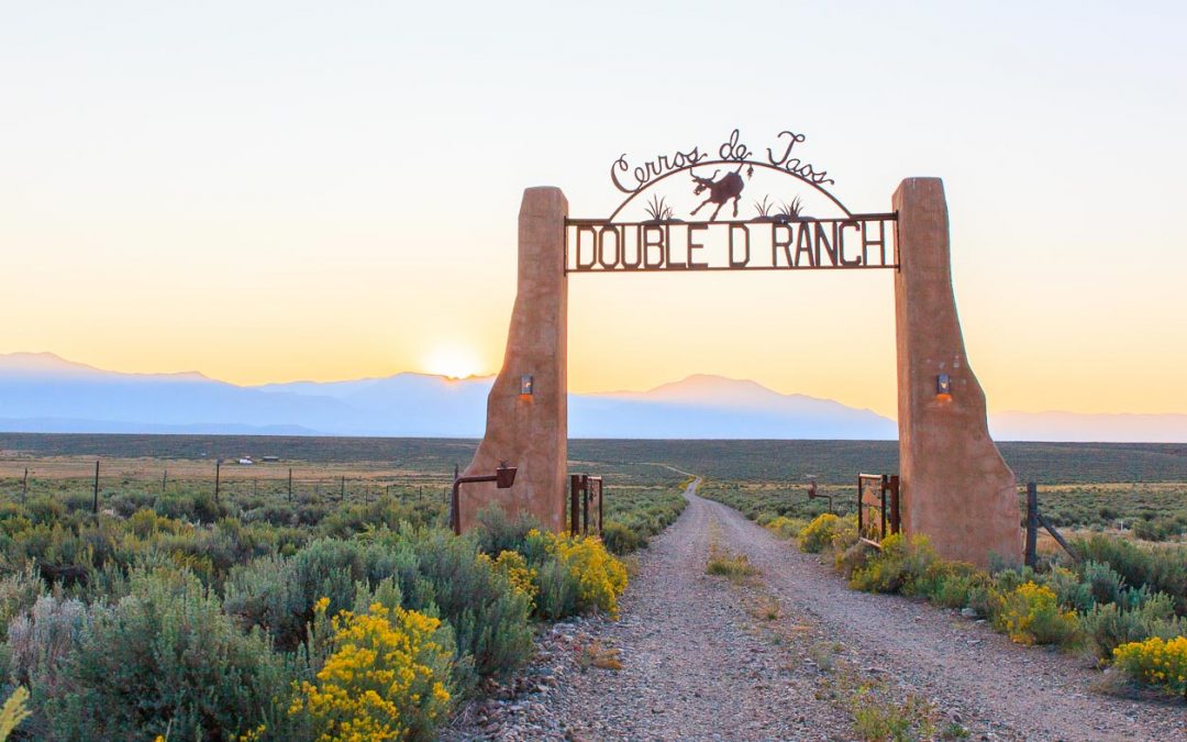 Double D Ranch Taos New Mexico Entrance